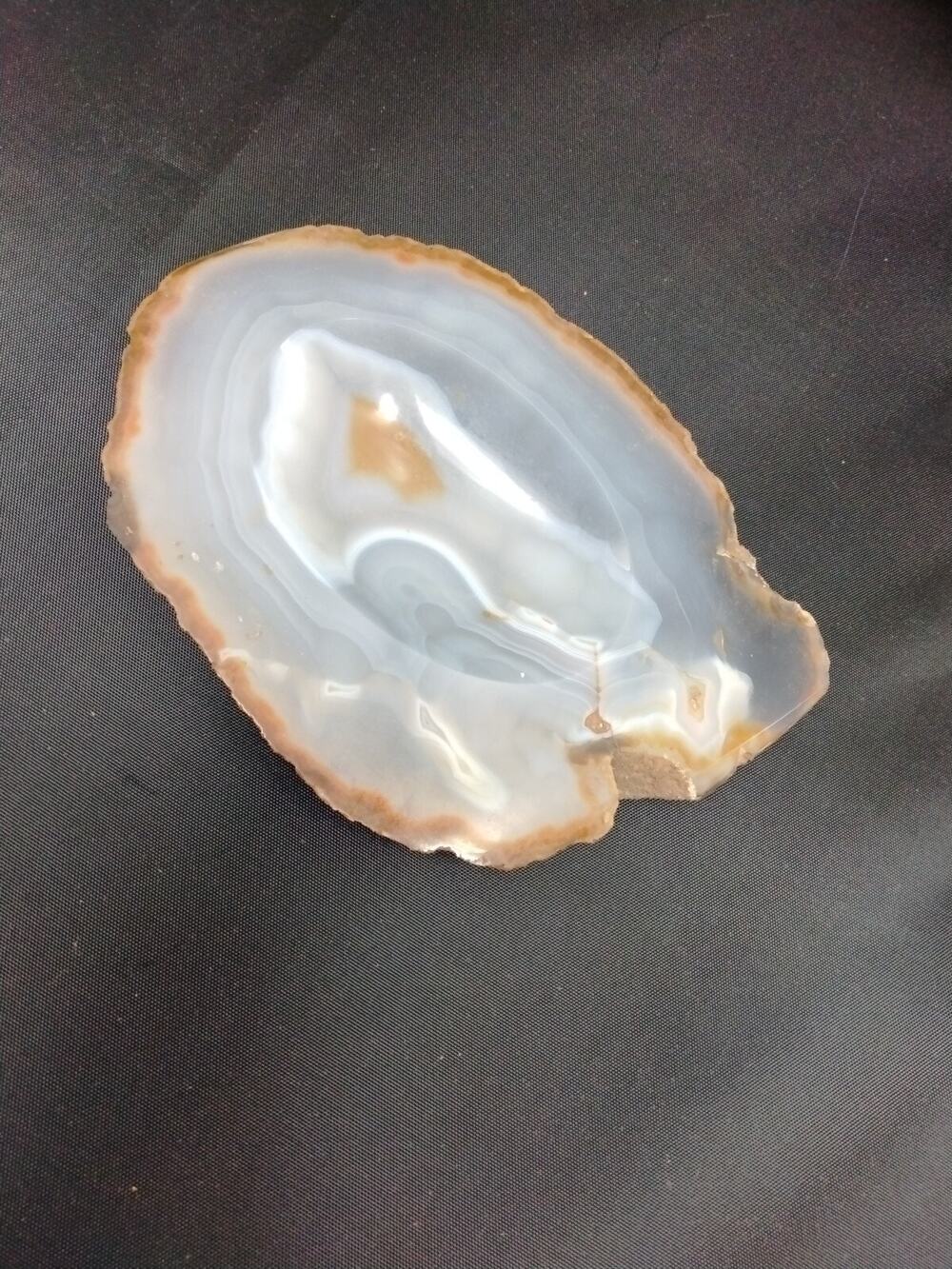 Agate Stone Slice Cabbing Trinket Soap Dish Vintage Grandmacore Cottagecore
